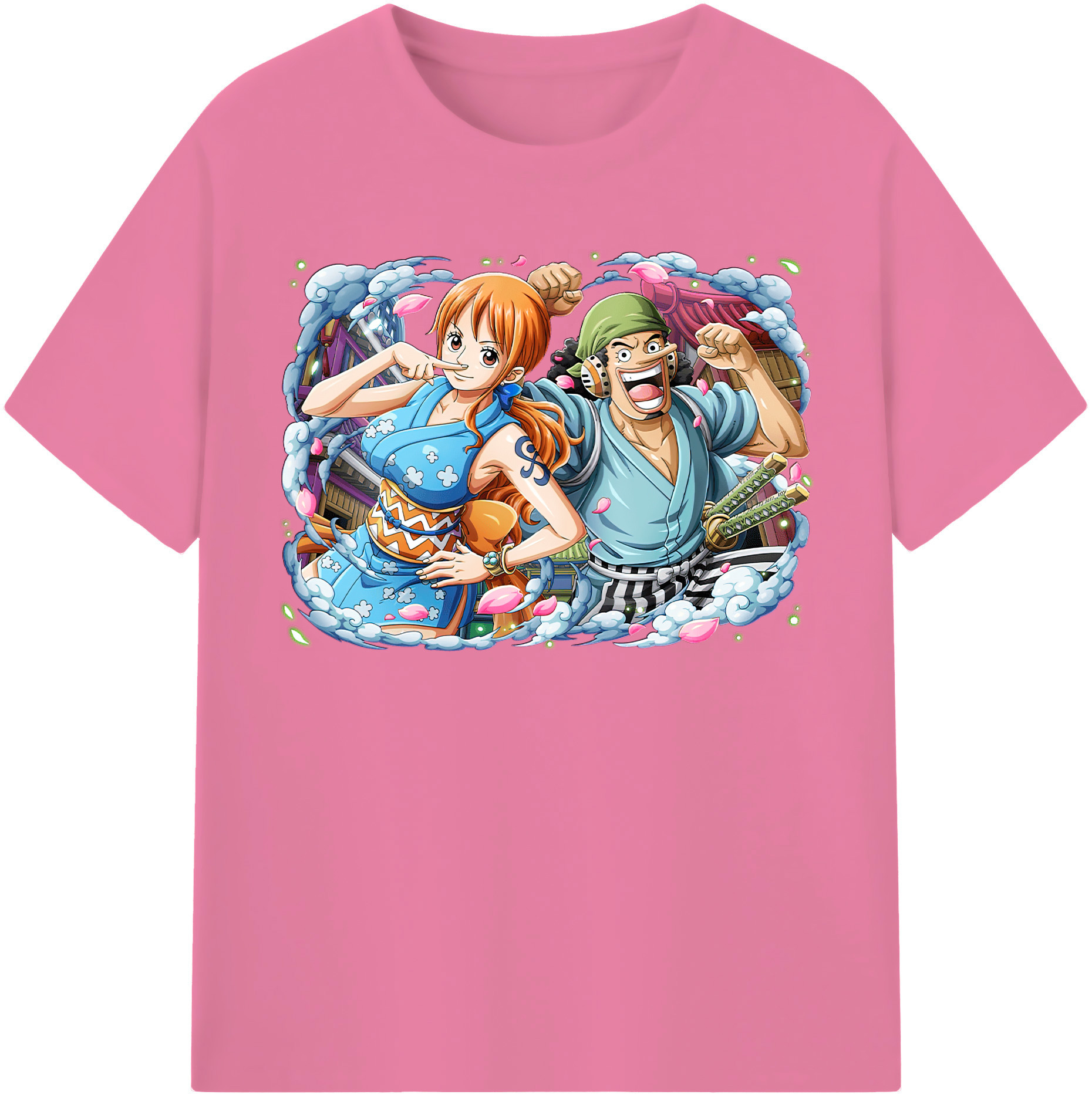 ワンピース ナミ ONE PIECE Nami 綿100％半袖Tシャツ（フロントプリント）